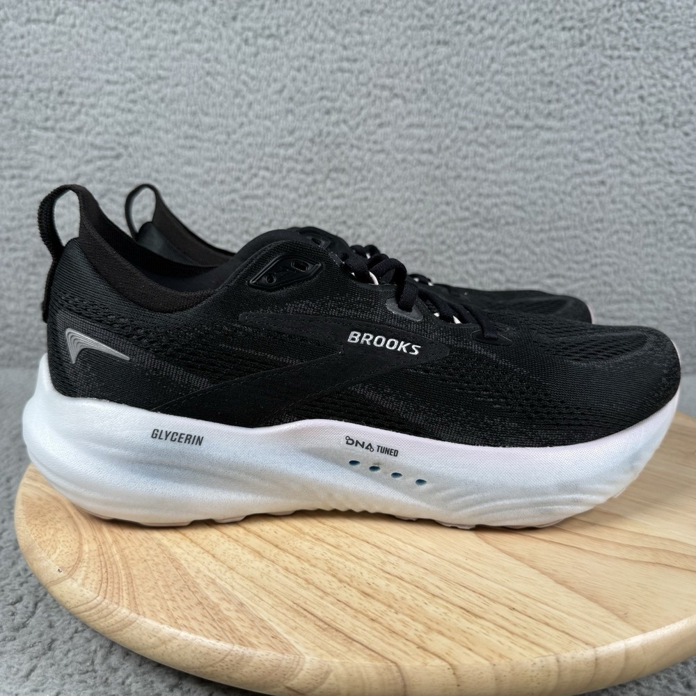 Brooks Glycerin 22 Womens Size 11 Black White Road Running Shoes Sneakers